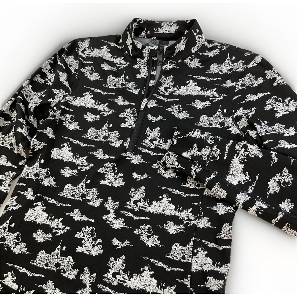 Greyson Pullover 1/4 Zip Golf Pullover Black‎ Paris of The West Kristina Women M